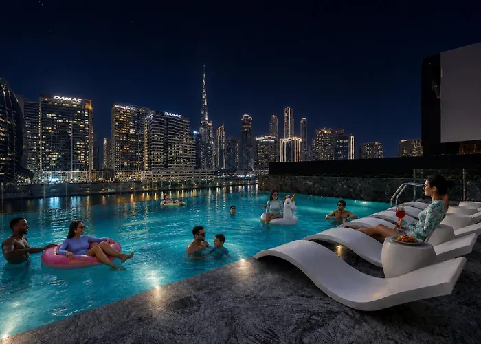 Havn - Studio In Business Bay, Burj Khalifa View Dubai