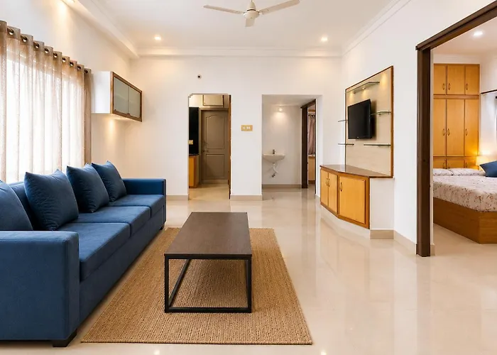 New Spacious 2Bhk Apartments In Tirupati Near Railway Station With Fully Equipped Kitchen, Ac Bedrooms, Washing Machine, 24 Hours Water, Caretaker Service, And Ample Space For Car Parking & Ideal For Families And Pilgrims
