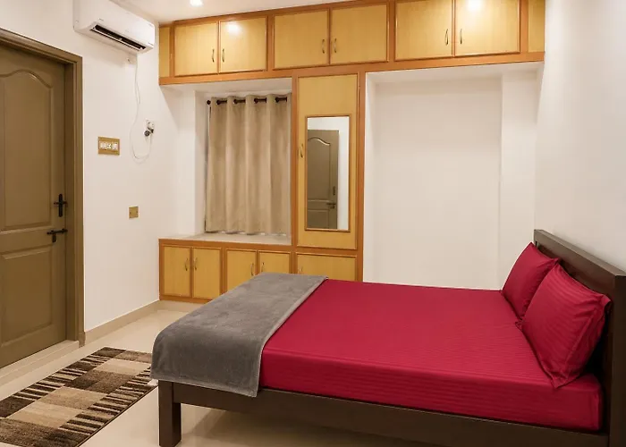 New Spacious 2Bhk Apartments In Tirupati Near Railway Station With Fully Equipped Kitchen, Ac Bedrooms, Washing Machine, 24 Hours Water, Caretaker Service, And Ample Space For Car Parking & Ideal For Families And Pilgrims