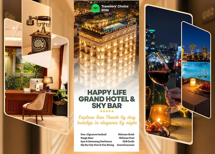 Happy Life Grand Hotel & Rooftop Skybar Ho Chi Minh City